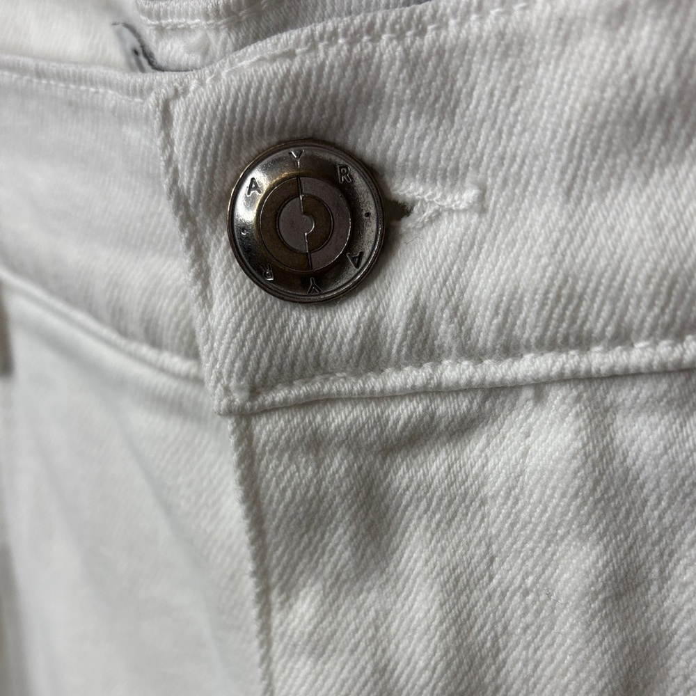 🤍 AYR The Beat High Waist Straight Jeans Women 32 White Denim 🤍 - Picture 5 of 16
